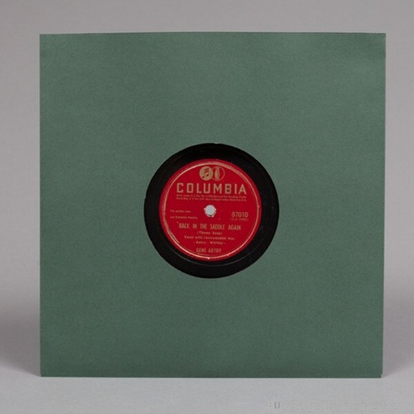 78rpm/10'' Antique Green Paper Slee